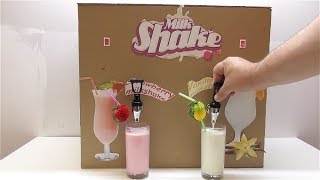How to make a Machine Milkshake Strawberry milkshake Vanilla milkshake