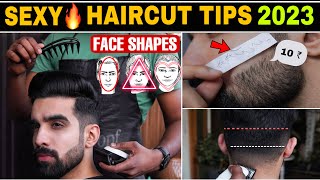 Sexy🔥haircut Tips 2023 Different Face Shapes Best Hairstyles For Men Fade Undercut Hindi