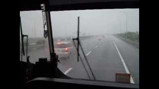 2012.06.17~MCI-96A3國光號1992 FO-069~氣動雨刷動作PART2及經過麻豆交流道