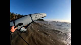 Wingfoil surfing wreck beach Acadia Vancouver