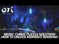 Ori and the Will of the Wisps - Music Chime Puzzle - How to Open the Midnight Burrows & Ability Tree