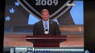 On Espn, The Ravens Select Michael Oher with the 23rd Pick in the first round of the NFL Draft