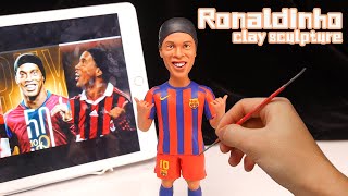 Ronaldinho made from polymer clay, the full figure sculpturing process【Clay producer Leo】