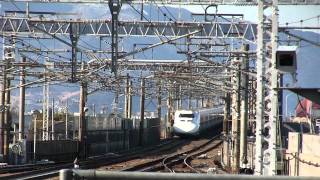 700系＆N700系　岐阜羽島駅通過すれ違い