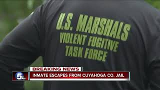 Search is underway for inmate who escaped from the Cuyahoga County Jail; $2,500 reward available
