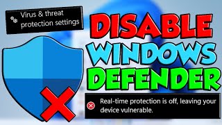 How To Turn Off Windows Defender (Windows 10, 11) - Disable Windows Defender!