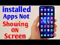 How to Fix Installed Apps Not Showing on Android Home Screen?