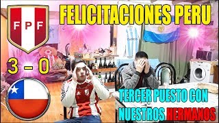 PERU 3 CHILE 0 | REACCIONES DE HINCHAS ARGENTINOS | COPA AMÉRICA 2019