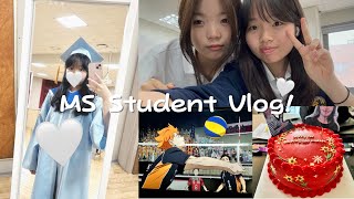 vlog┃한국 외국인 국제학교 중학교의 마지막 몇주 브이로그! ┃Last few weeks of MS as a Korean International Student!┃⋆｡°✎ˎˊ˗