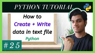 how to create a text file python | create and write text file python | Python tutorial for beginners