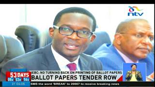 No consensus reached over ballot papers tender