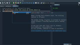 radioactive decay using python programming while mean life is given.
