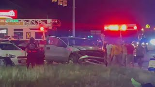 Multi-car pile up at Dothan intersection