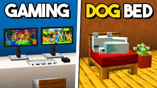 Minecraft: 20+ NEW Furniture Builds & Ideas!