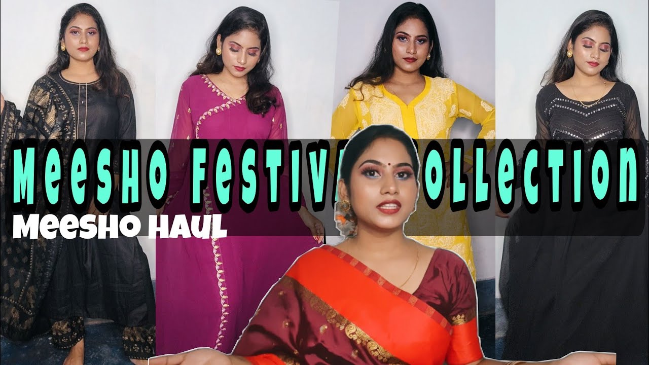 Meesho Haul Video Meesho Traditional Dress Review Festive Wear