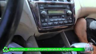 How to replace / change a Radio 1998 1999 2000 2001 2002 Honda Accord REPLACE DIY