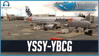 Jetstar A320 into Gold Coast | Fenix A320 | SayIntentions AI ATC