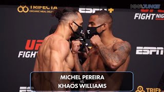 UFC Fight Night 183 full fight card faceoffs: Michel Pereira makes grand entrance
