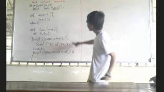 C programming function (void without parameter)