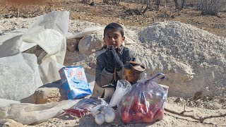 The operator's gift to the orphaned children in the cave, cooking for them in the cave