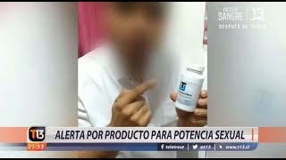 Alerta por producto para potencia sexual