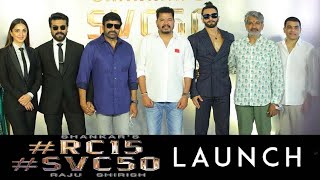 #RC15 | Ram Charan & Shankar New Movie Launch Ceremony | Chiranjeevi | Kiara Advani | SS Rajamouli