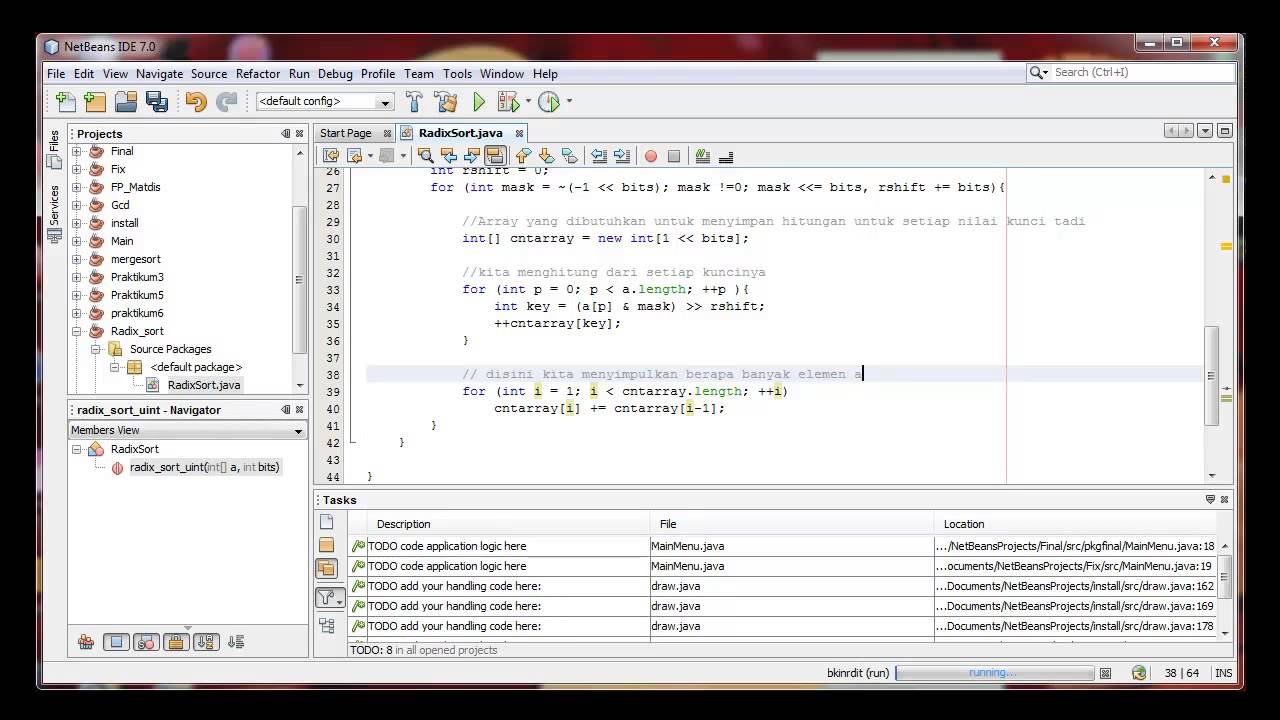 Tutorial Algoritma Radix Sort Java Netbeans Youtube