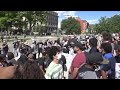 People protest George Floyd's death at the Idaho State Capitol in Boise