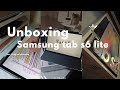 Unboxing Samsung tab s6 lite in 2023 | annotating and note taking test 📚 , studying out, study vlog