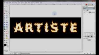 Text in fire - GIMP Tutorial