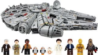 LEGO UCS Millenium Falcon Unboxing, Speed Build & Review. Biggest LEGO Set Ever!