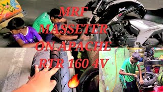 | MRF MASSETER ON APACHE RTR 1604V |  130/70/17 | 90/70/17 |