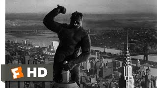 King Kong (1933)- Climbing the Empire State Building Scene (9/10) | Movieclips