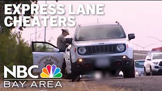 CHP officers crack down on express lane cheaters