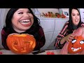 Pumpkin Carving Challenge w Karina Garcia! FAIL