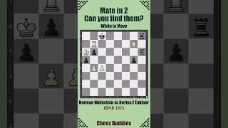 #matein2 Nr. 178 || Norman Weinstein vs Bertus F Enklaar, IBM-B 1975 #chesspuzzleseries