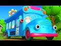 Wheels On The Bus Go Round And Round and Vehicle Rhyme for Kids