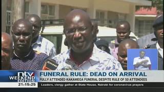 Hundreds of mourners attend burial ceremony in Kakamega despite warning