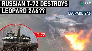 Russian T-72 Destroys Leopard 2A6??