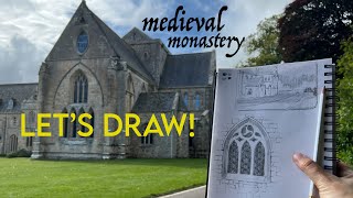 Drawing at a MEDIEVAL monastery in Scotland