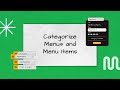 Categorize Menus and Menu Items on Sapaad | MM007 | Sapaad Academy