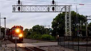 AWESOME BNSF TRAIN HORN SHOW