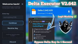 New Delta Executor Official V2 642 Update Key Bypass 100 Working Byfron