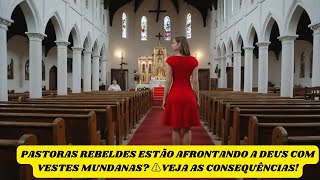 PASTORAS REBELDES ESTÃO AFRONTANDO A DEUS COM VESTES MUNDANAS? ⚠️VEJA AS CONSEQUÊNCIAS!