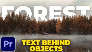 Add Text Behind Objects in Premiere Pro | No Masking | Premiere Pro Tutorial