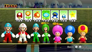 New Super Mario Bros. Wii (Retro Remix) – 4 Player Full Game Walkthrough Co-Op