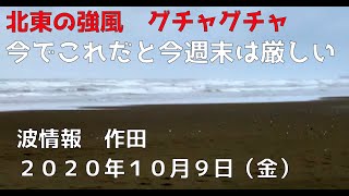 波情報　千葉北　作田　１０月９日　クローズです。週末は厳しいです。