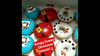 Krispy Kreme Christmas Donuts!!⛄🎄 #shorts