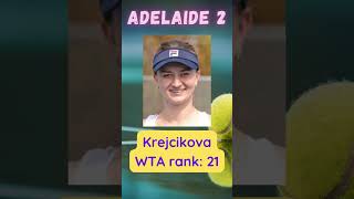 Tennis WTA Adelaide 2 Riske Amritraj vs Krejcikova #Shorts