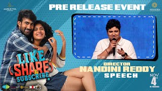 Nandini Reddy Speech @ Like Share & SubScribe Pre Release Event